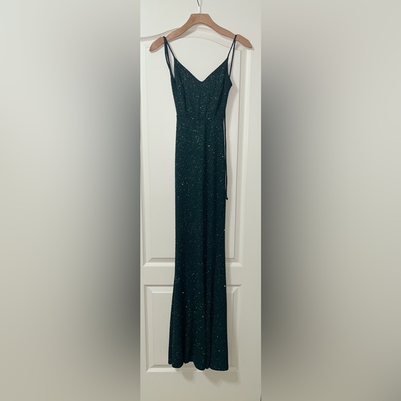 Sparkly Emerald Green Prom Dress - Picture 1 of 4